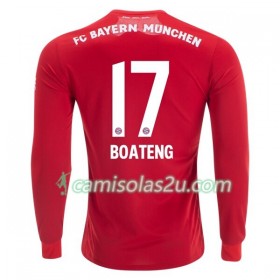 Camisolas de Futebol FC Bayern München Jerome Boateng 17 Equipamento Principal 2019/20 Manga Comprida